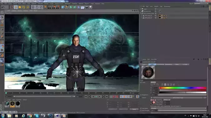 George Clooney EDF Free 3D model