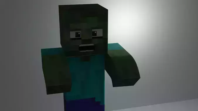 Zombie Realistic Blender 3D model