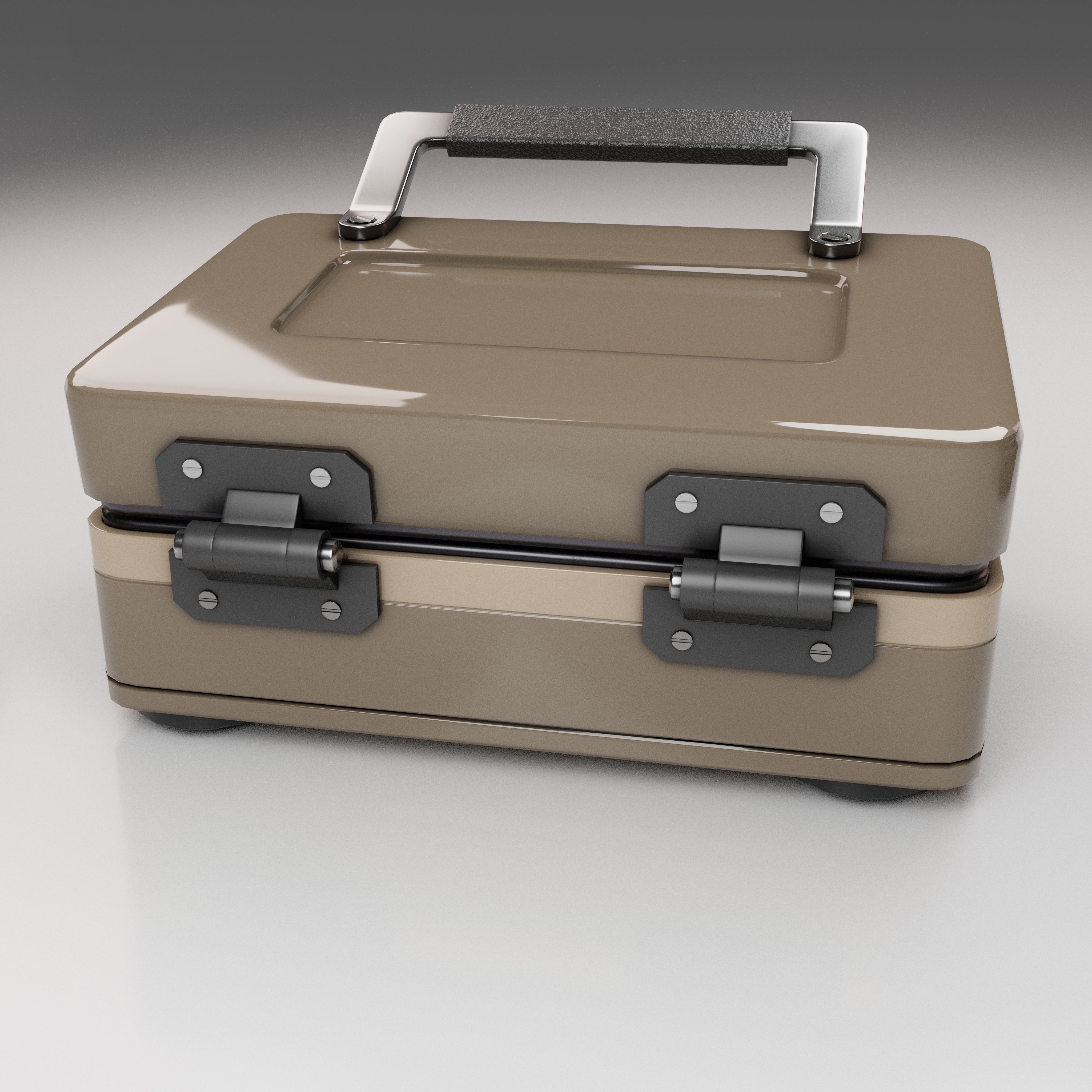 Waffle Maker Low-poly 3D model_4