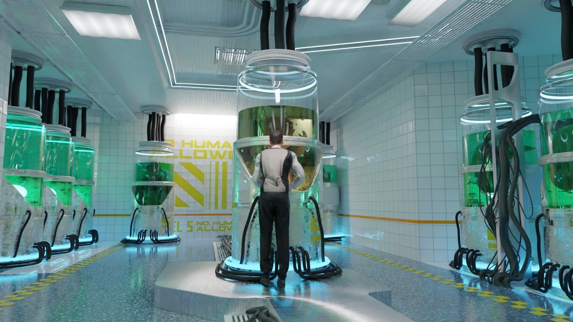 scifi scene made with blender 3D model_2