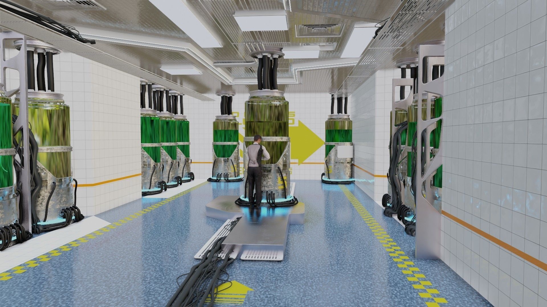 scifi scene made with blender 3D model_5