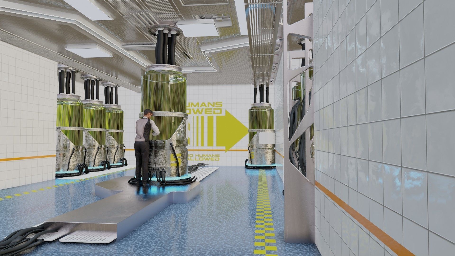 scifi scene made with blender 3D model_6