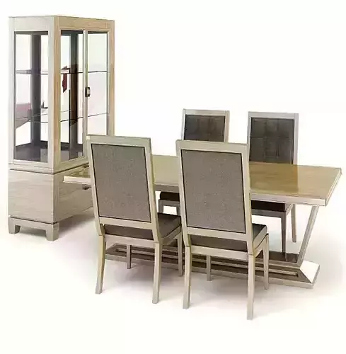 Furniture Set Table Chairs Shelf