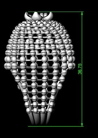 Spherical ring 3D print model_43