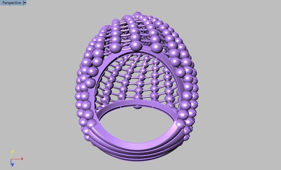 Spherical ring 3D print model_22