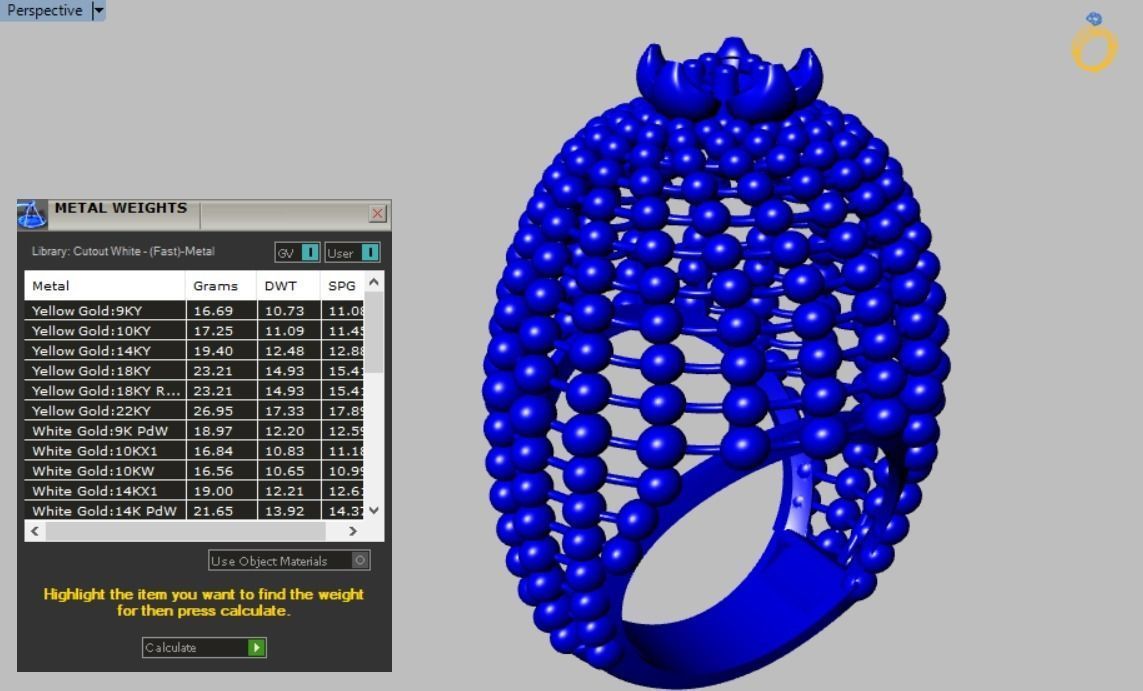 Spherical ring 3D print model_29