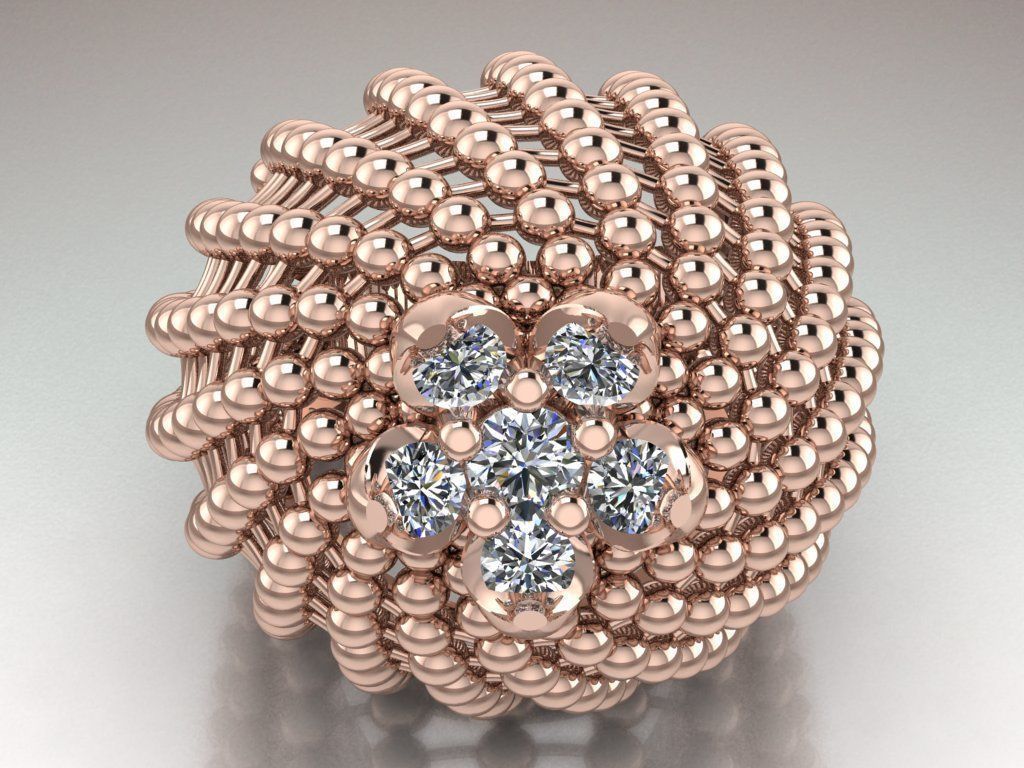 Spherical ring 3D print model_13
