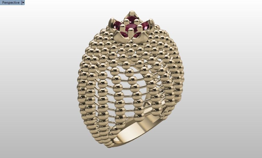 Spherical ring 3D print model_21