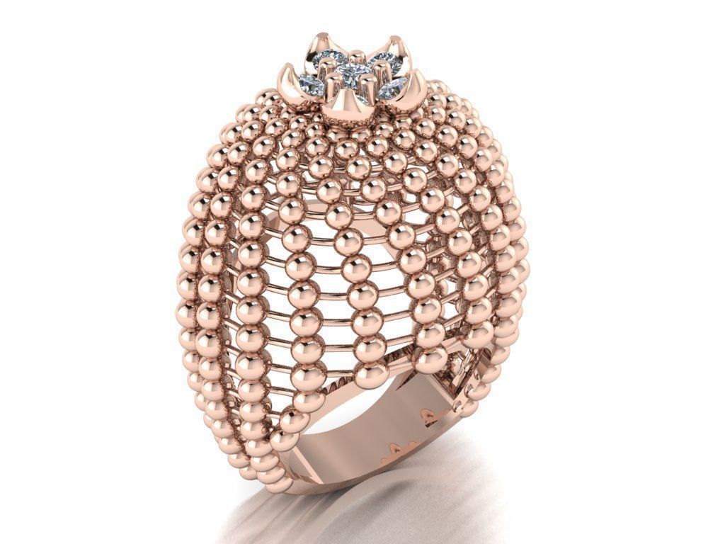 Spherical ring 3D print model_8