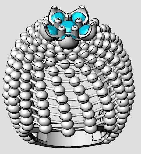 Spherical ring 3D print model_15