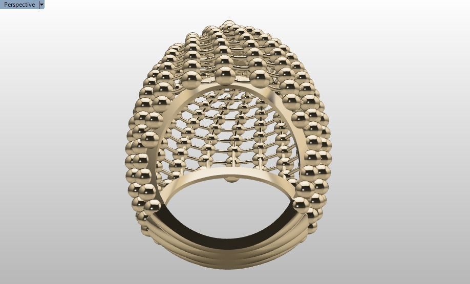 Spherical ring 3D print model_23
