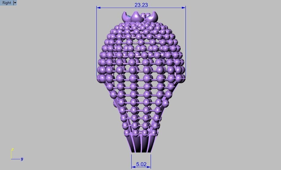 Spherical ring 3D print model_19