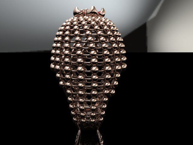 Spherical ring 3D print model_38