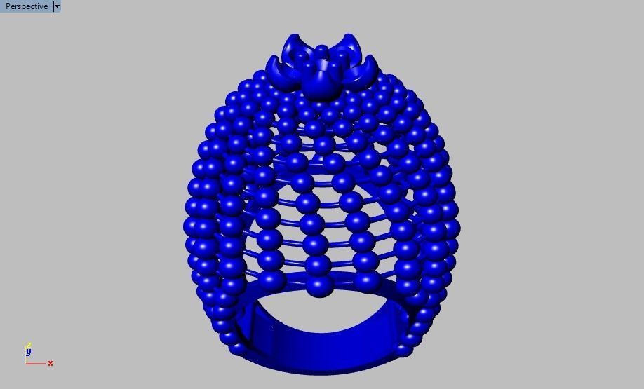 Spherical ring 3D print model_31