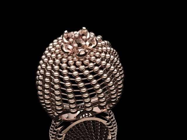 Spherical ring 3D print model_42