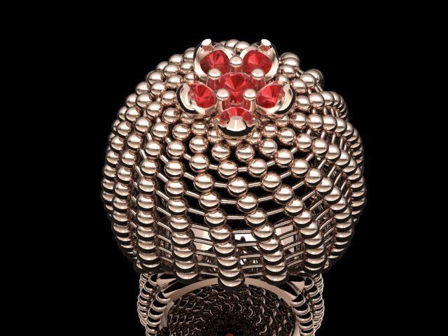 Spherical ring 3D print model_14