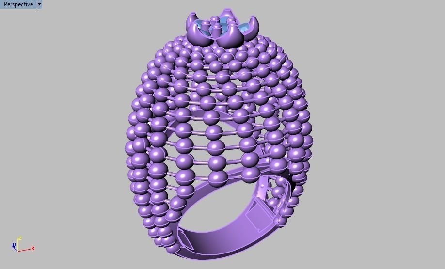 Spherical ring 3D print model_20