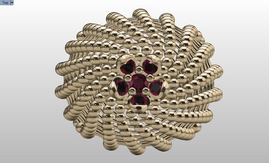 Spherical ring 3D print model_24