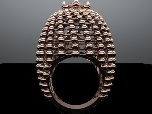 Spherical ring 3D print model_32