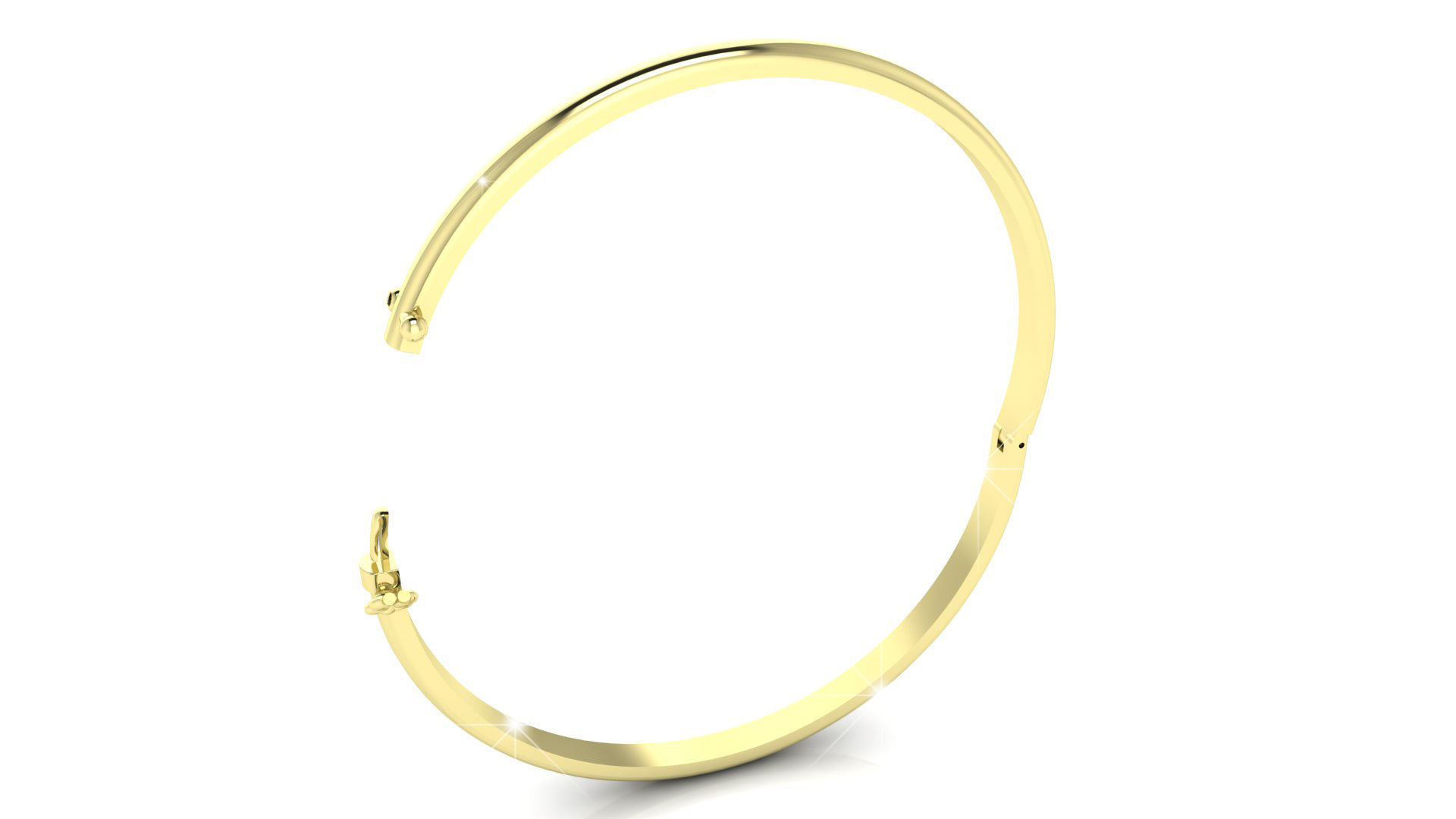 Gold Bracelet 3D print model_11