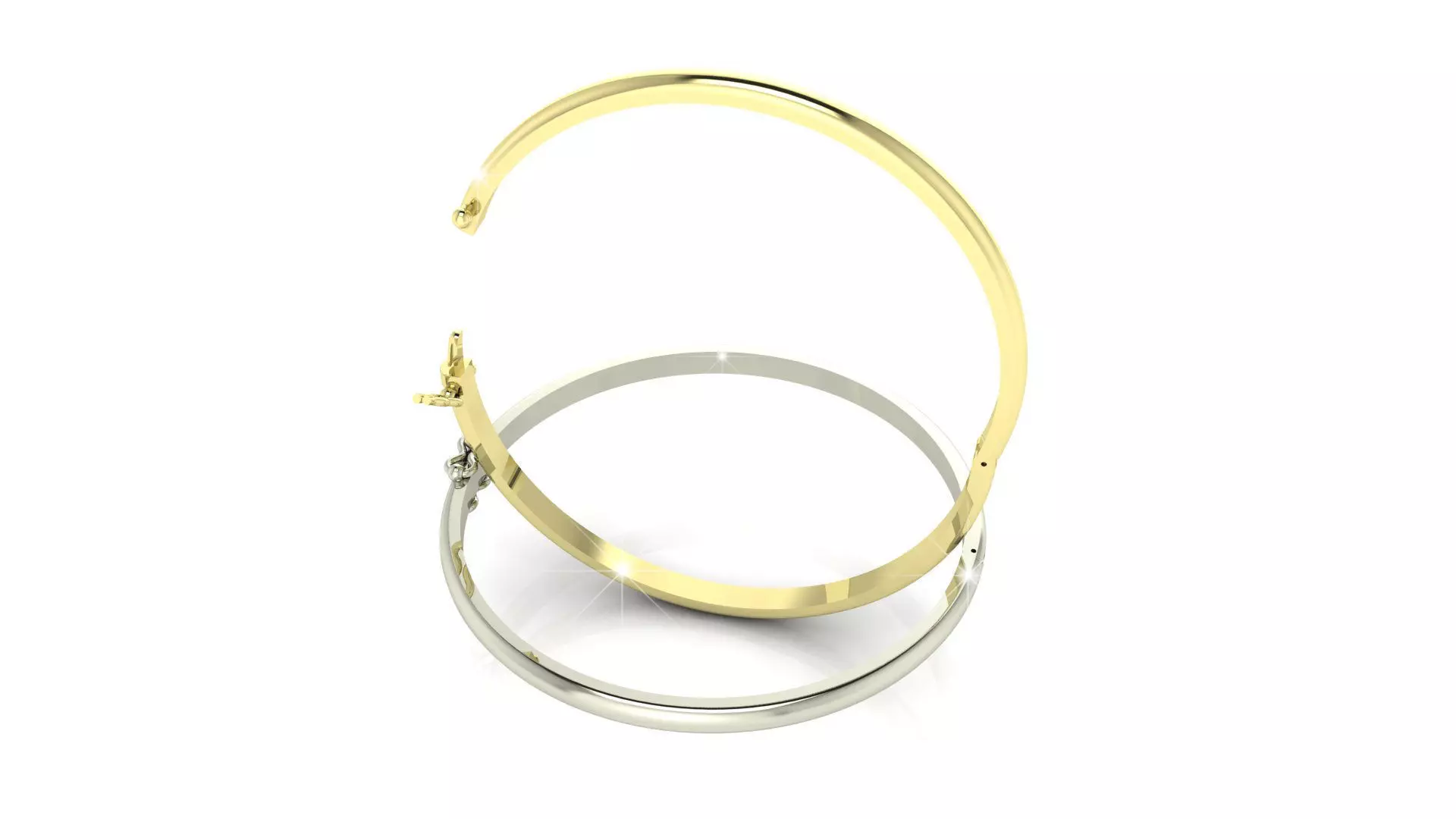 Gold Bracelet 3D print model_0
