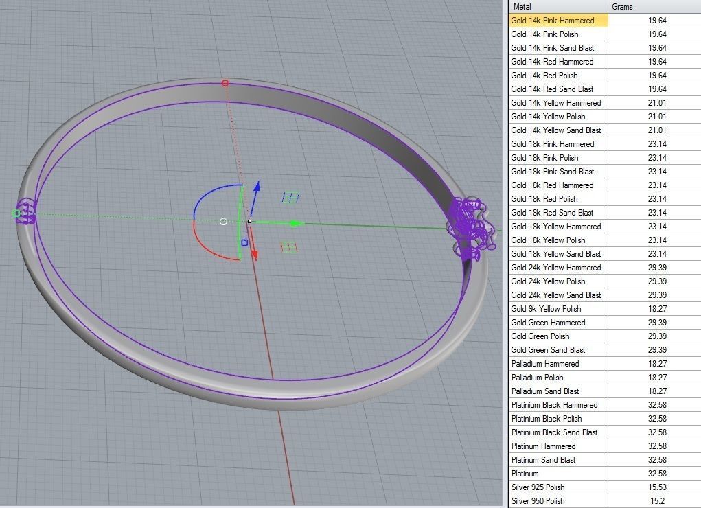 Gold Bracelet 3D print model_30