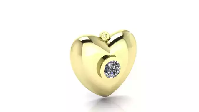 Golden Heart Pendants