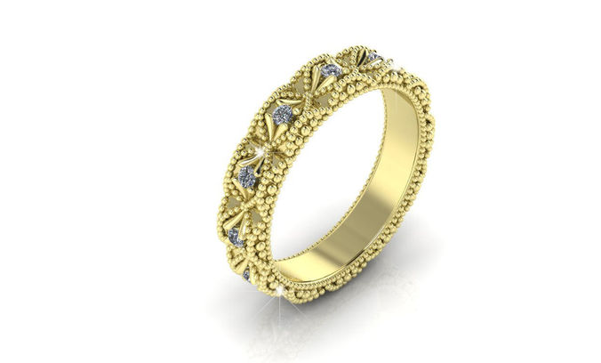Infinite Diamond Ring All Around 3D print model
