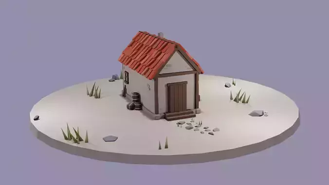 Cartoon Village House