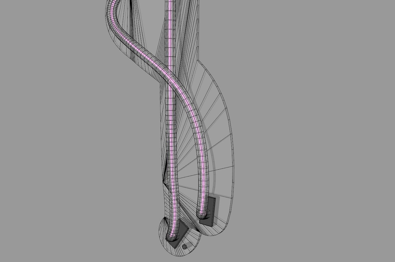 Flamingo - Neon Sign 3D model_9