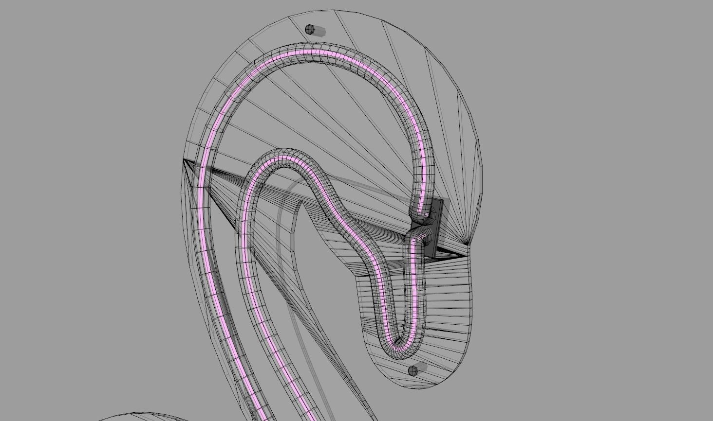 Flamingo - Neon Sign 3D model_10