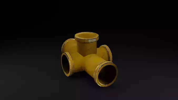 Pipe Joint Free low-poly 3D model