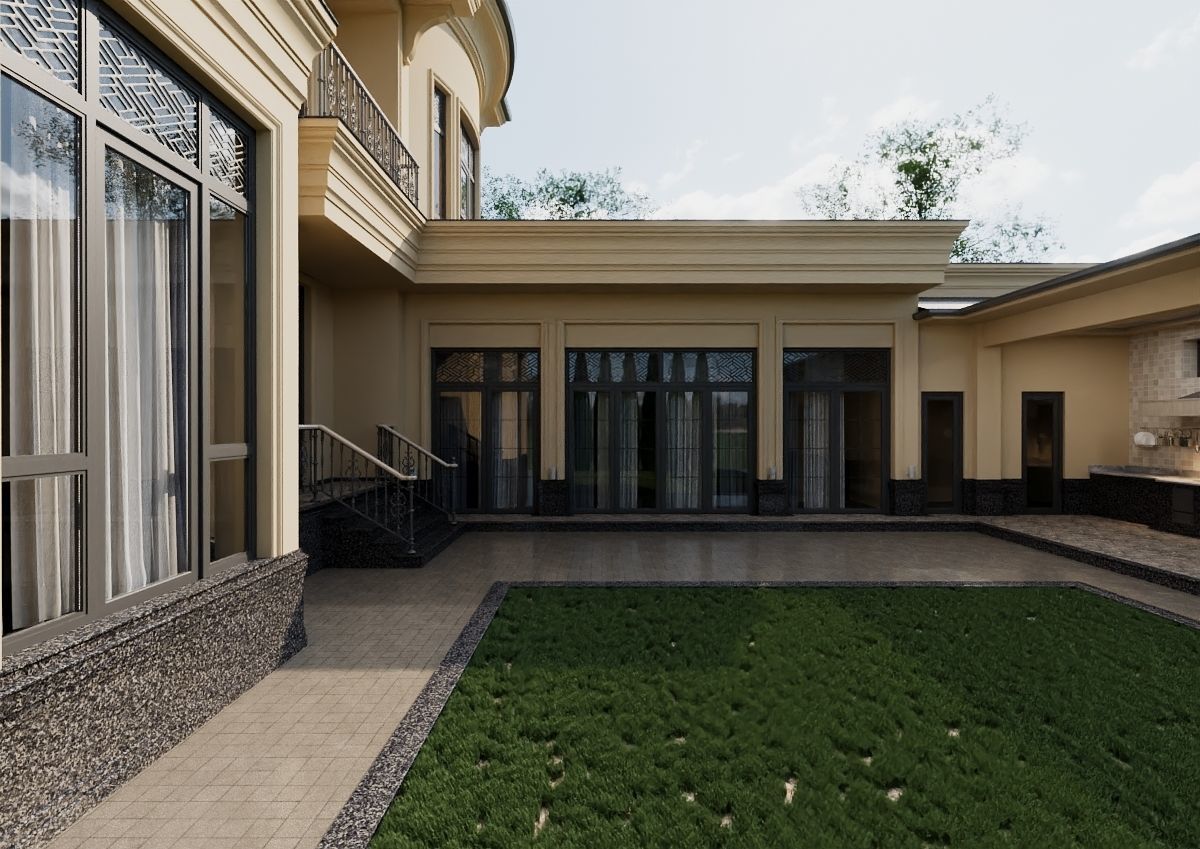 Classic house 3D model_6