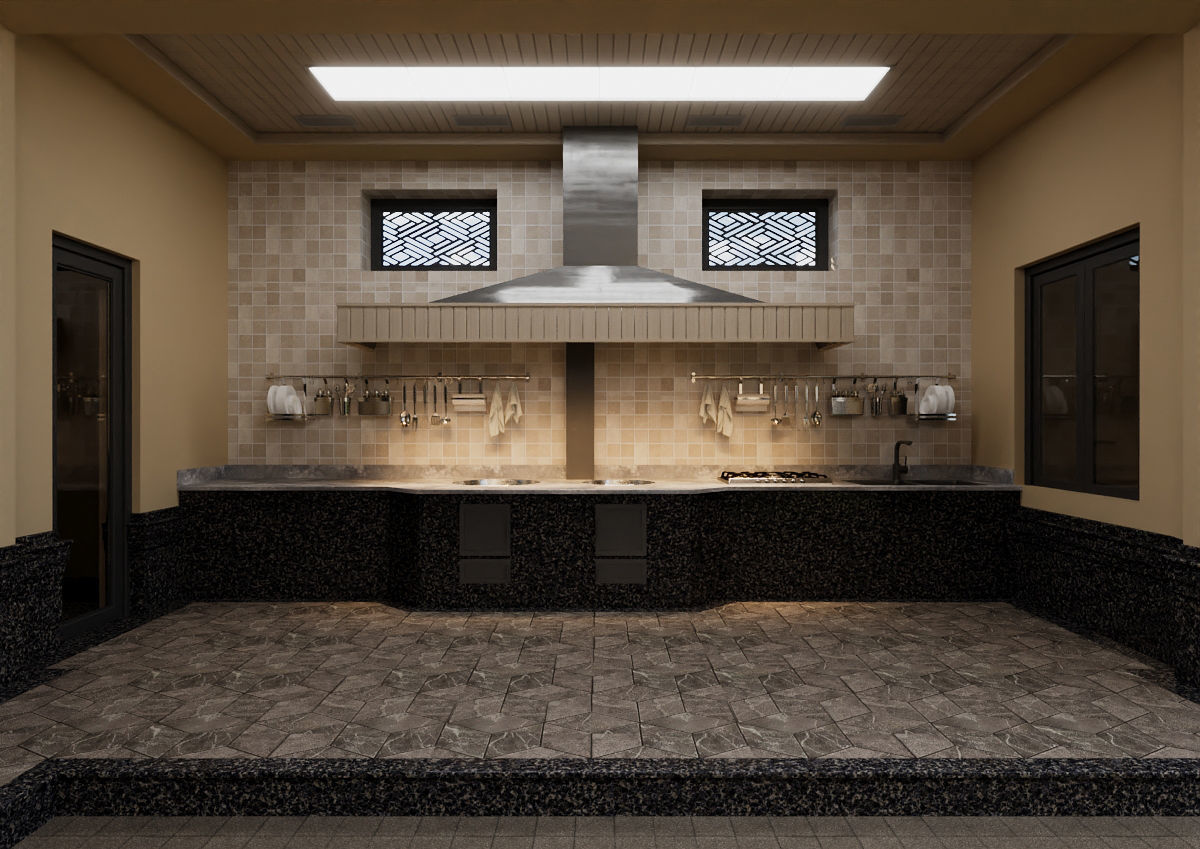 Classic house 3D model_5