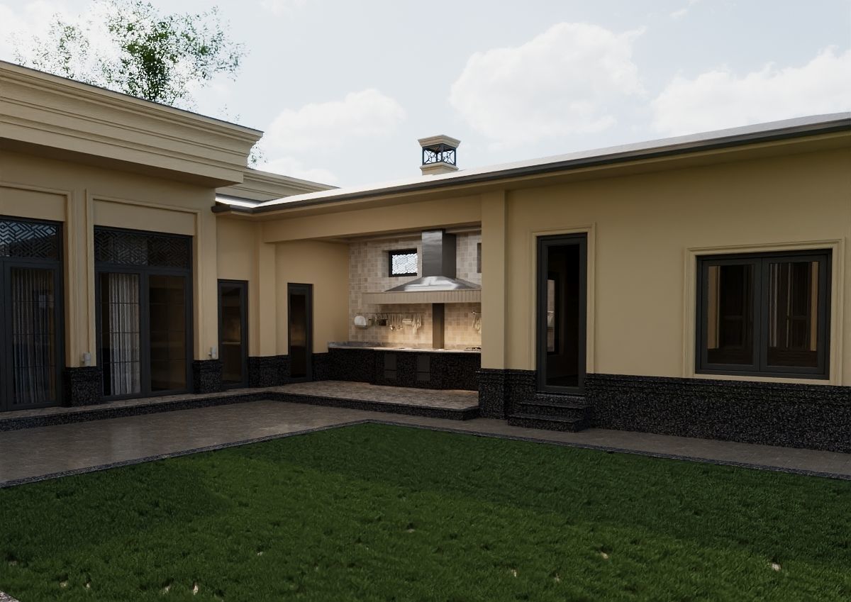 Classic house 3D model_3