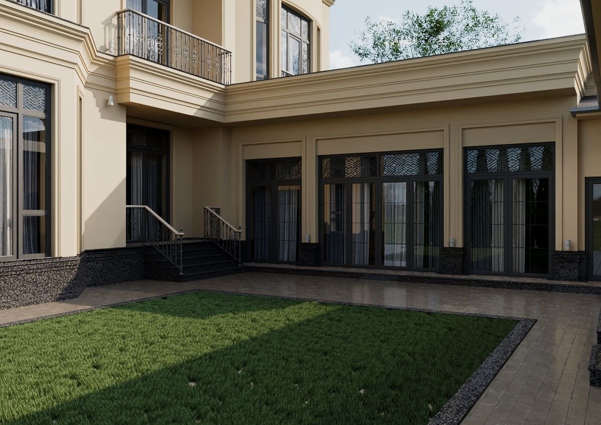 Classic house 3D model_4