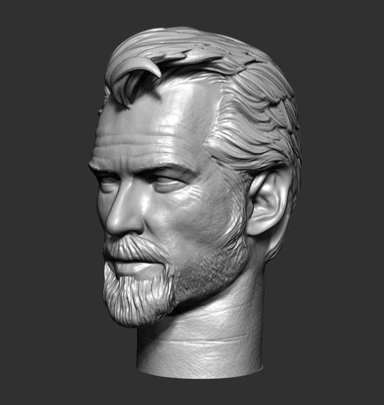  Dr fate Brosnan Headsculpt 3D print model_2