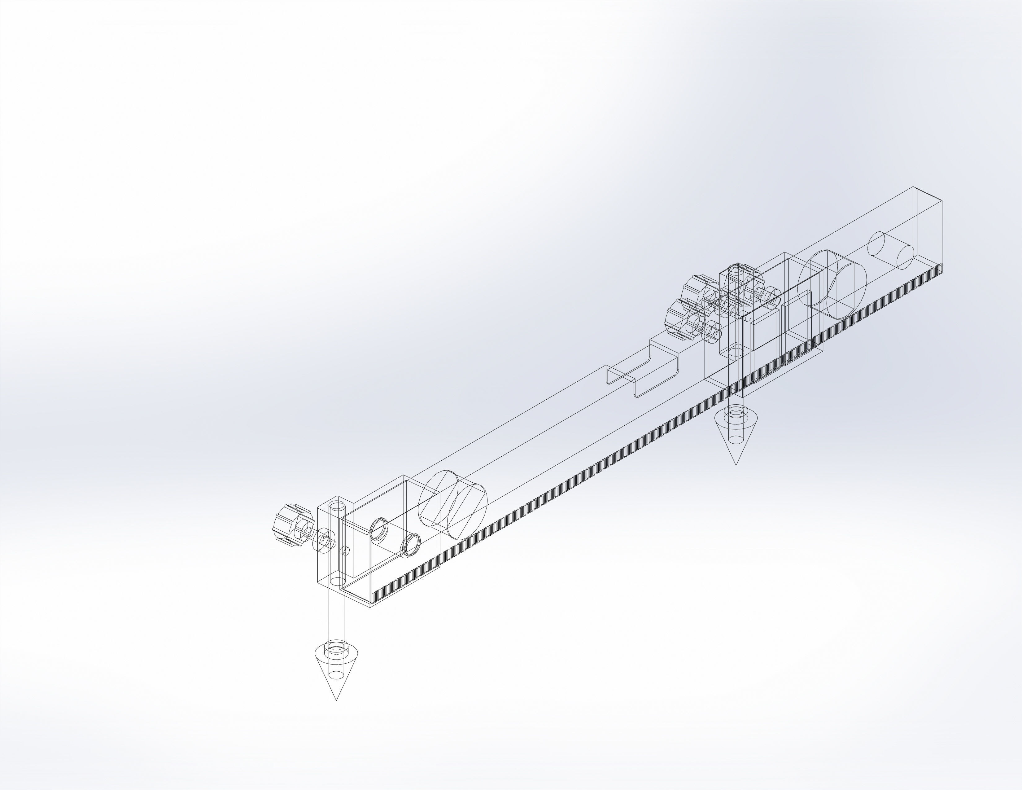 Ruler lifting device 3D print model_1