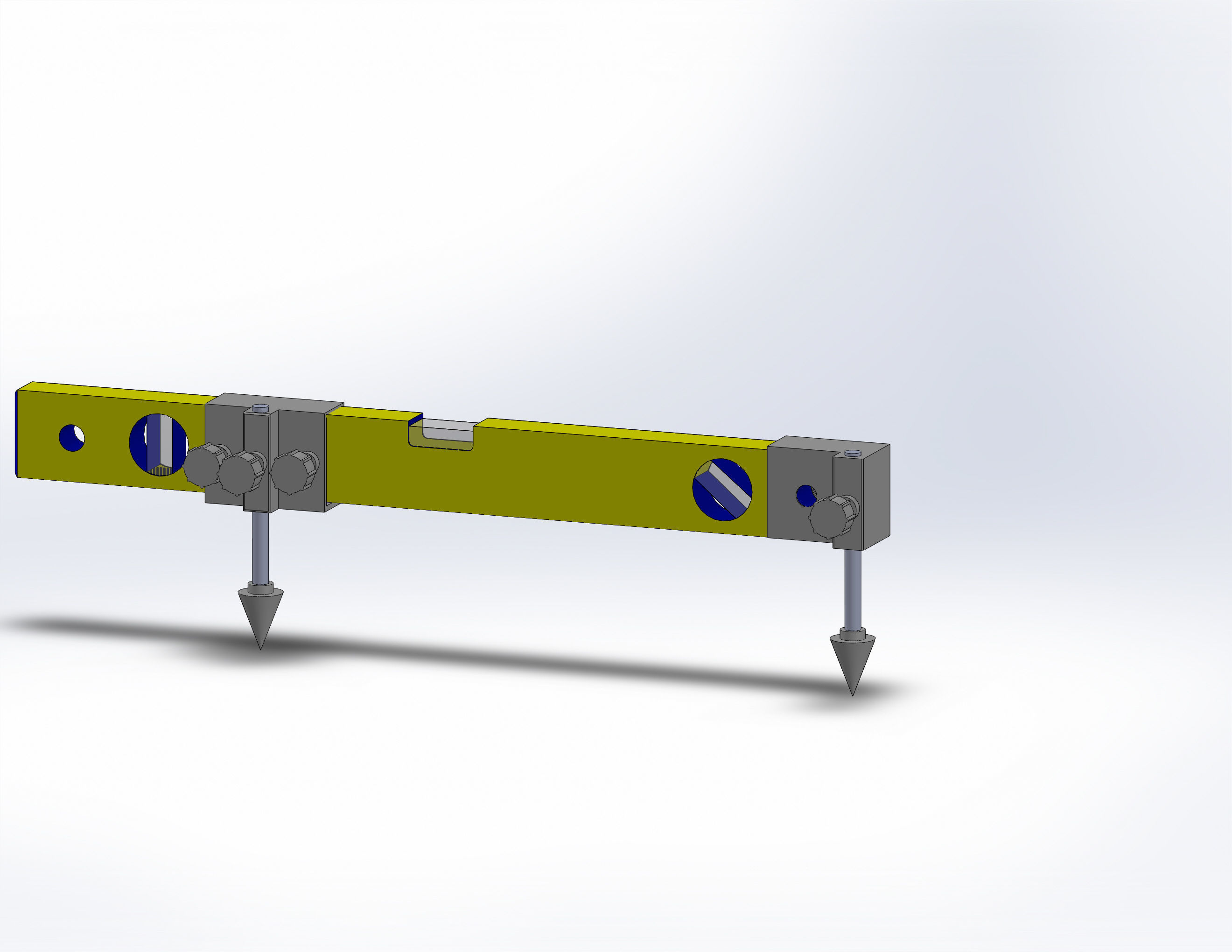 Ruler lifting device 3D print model_8