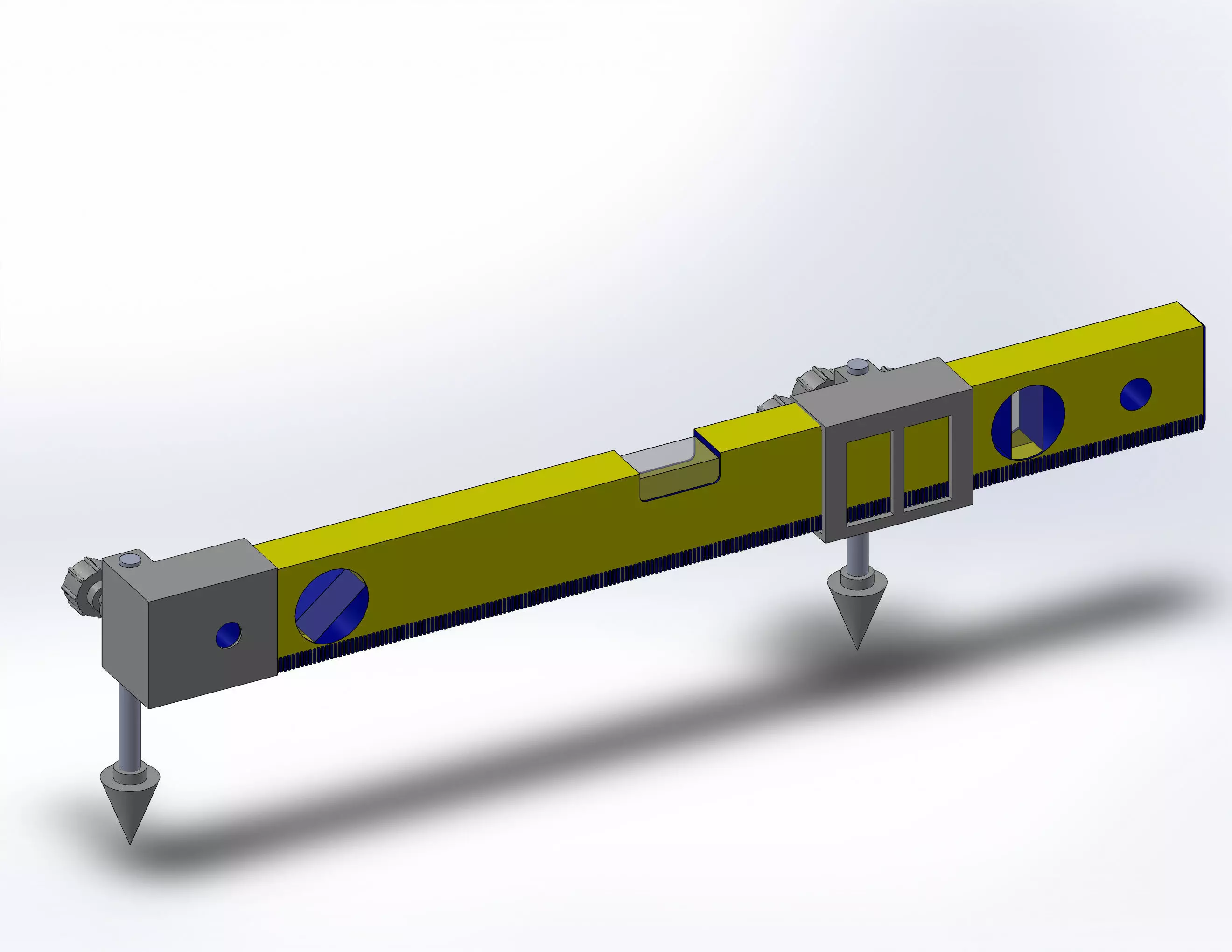 Ruler lifting device 3D print model_0