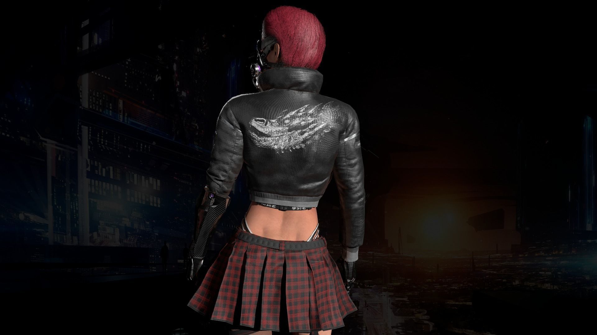 Sci-Fi Girl Low-poly 3D model_4