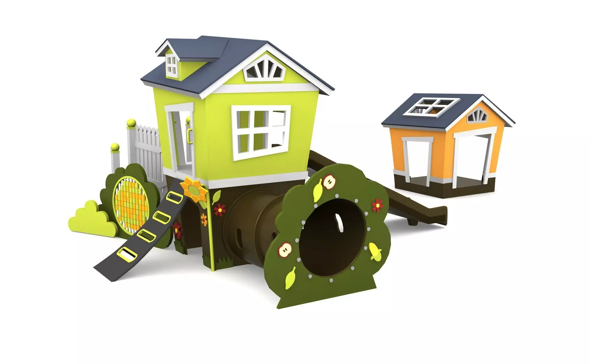 toddler outdoor playhouse 3D model