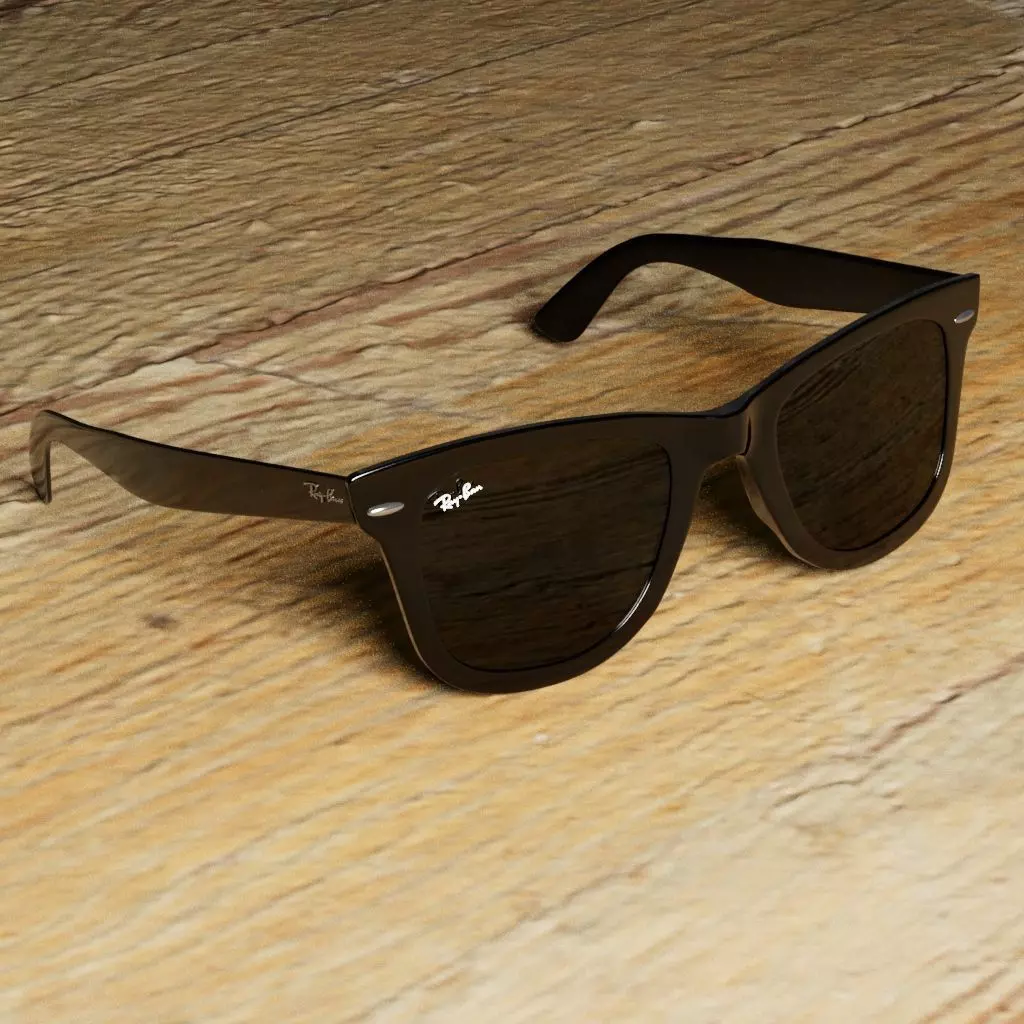RayBan sunglasses Free 3D model_0