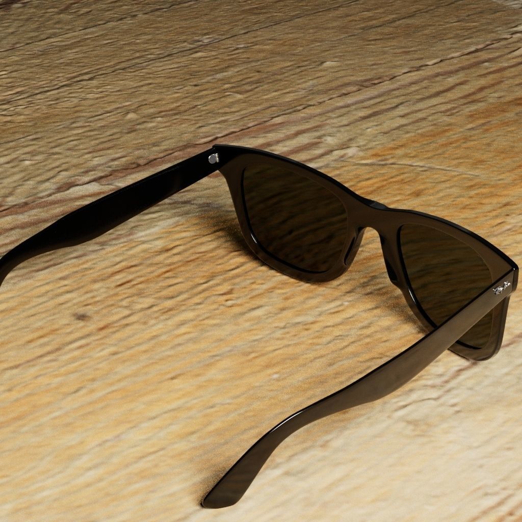 RayBan sunglasses Free 3D model_1