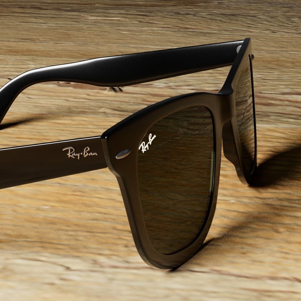 RayBan sunglasses Free 3D model_2