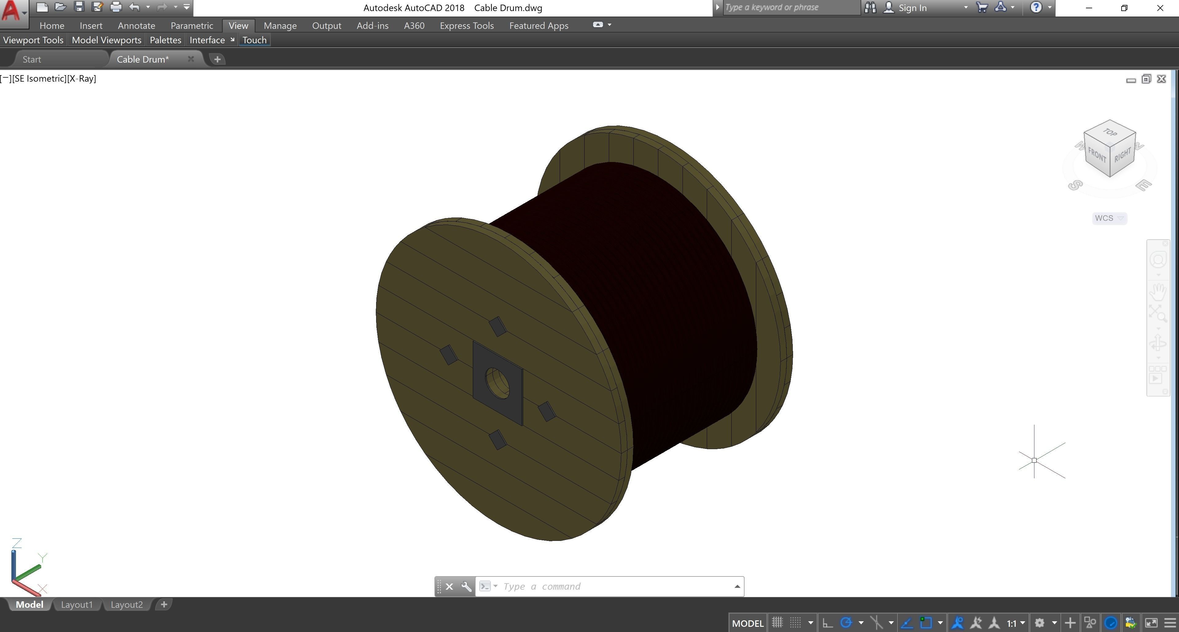Cable Drum - Revit Family 3D model_5