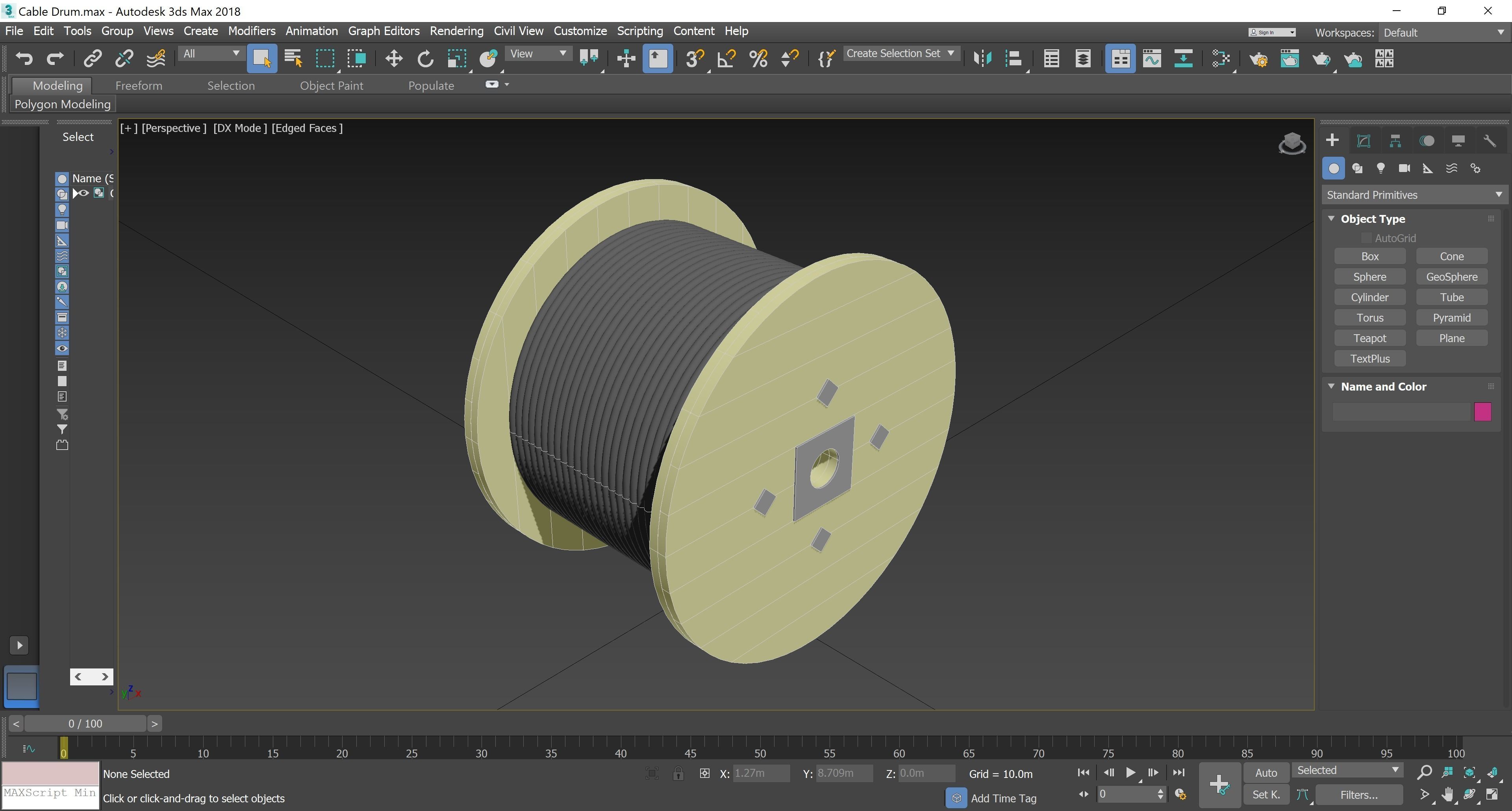 Cable Drum - Revit Family 3D model_4