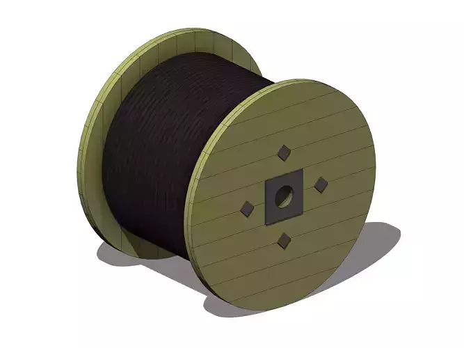 Cable Drum - Revit Family 3D model