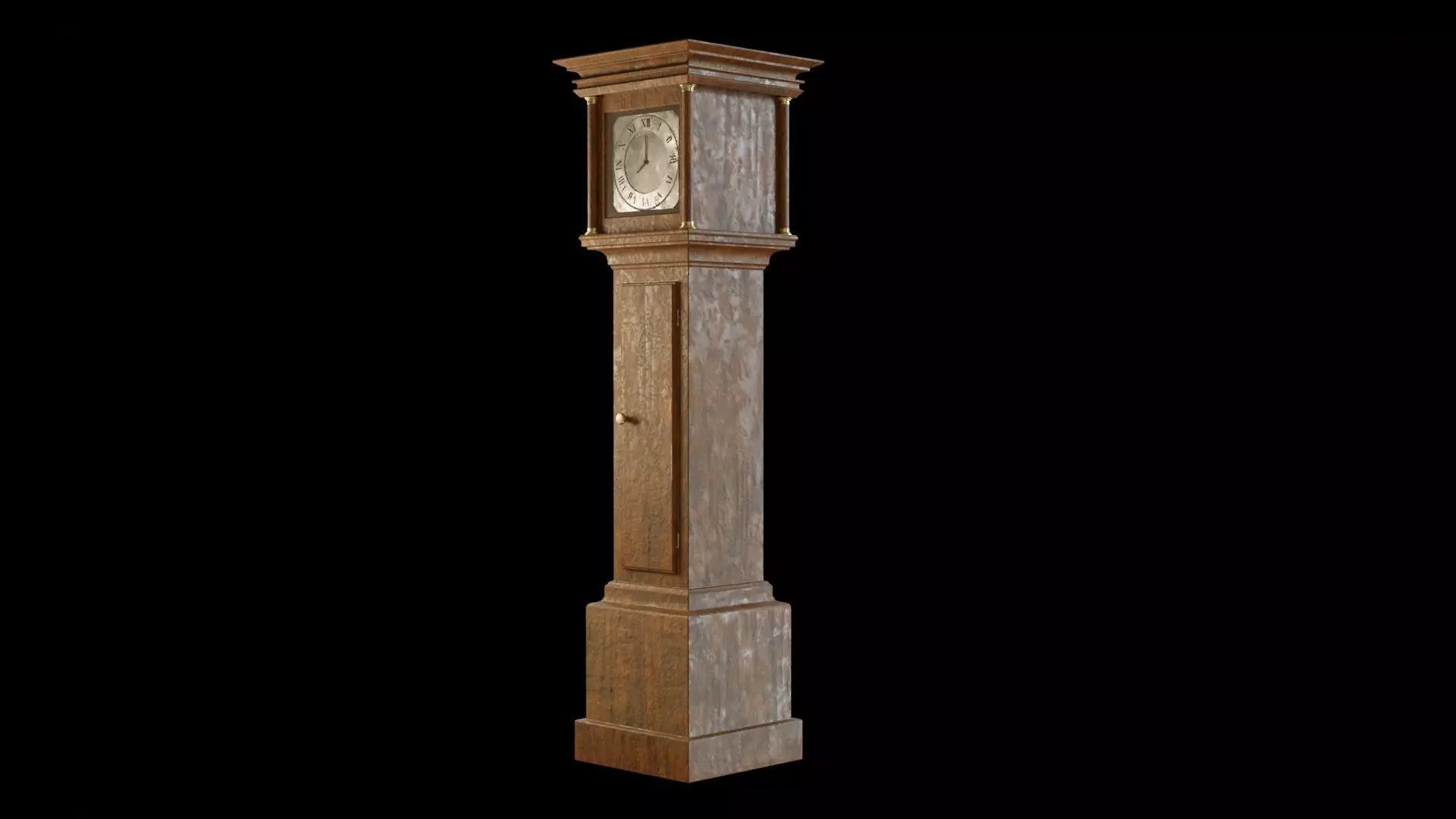 Old clock Free low-poly 3D model