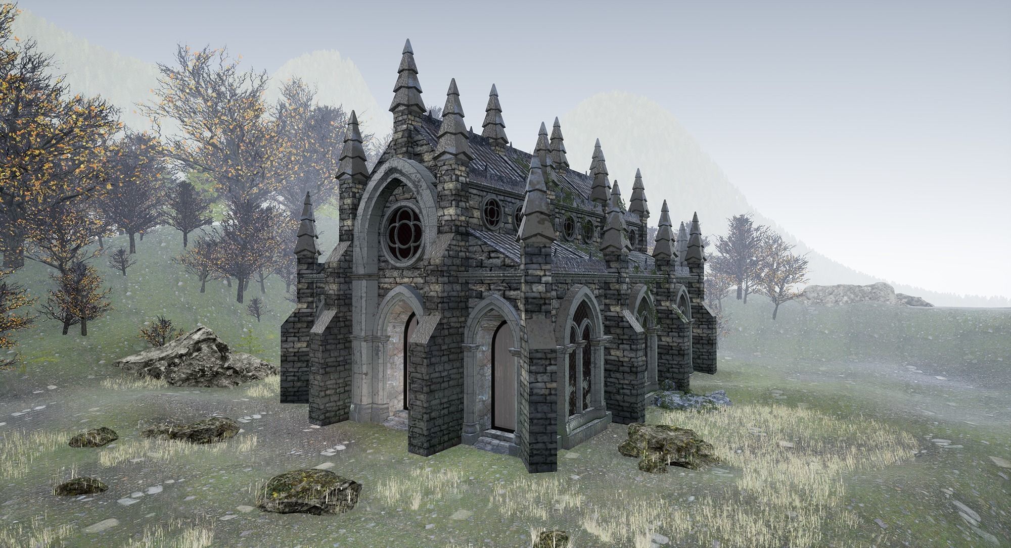 Gothic church 3D model_15